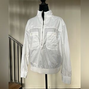 AYR White Cotton Lightweight Jacket